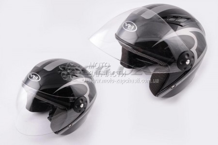 Шлем полулицевой VR-1 flat black