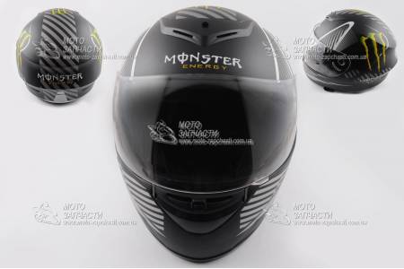Шлем-интеграл MONSTER ENERGY черный мат