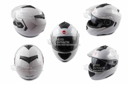 Шлем-трансформер HELMO FL-258 белый + очки