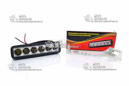Фара LED дополнительная 12V/18W 6 диодов влагозащищенная XH-MOTO