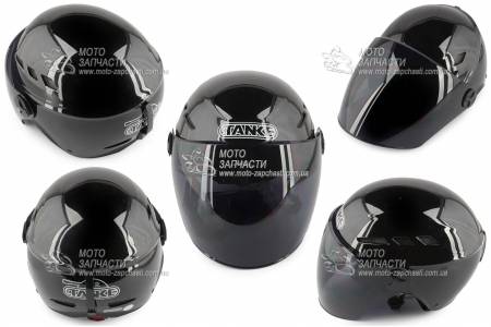 Шлем-полулицевой TANKE mod-210 flat black