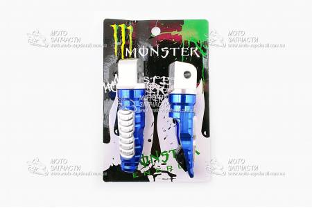 Подножки пассажирские Viper CG-150 MONSTER ENERGY синие