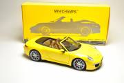 1/18 Porsche 911 (991) Cabrio желтый Minichamps
