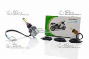 Лампа фары LED мото 3 кристала NZR