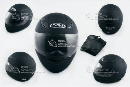 Шлем-интеграл VR-1 CFP-05 черный мат + воротник