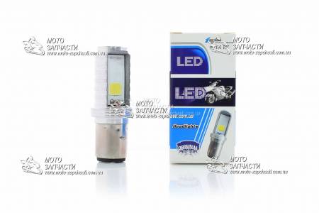 Лампа фары LED BA20D 12V 35/35W 2 кристала CREE