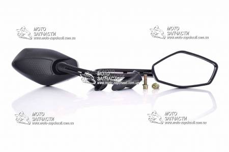 Зеркала пятиугольные LIFAN ZC-200 M8/10 черные XH-MOTO