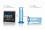Ручки керма тюнінг KOSO Clear Blue