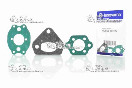 Прокладки двигателя пила Husqvarna 137/142 3 шт паронит HQRNA