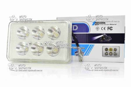 Оптика фары LED мото Viper CG-150 30W прямоугольная CREE Оптика фары LED мото Viper CG-150 30W прямоугольная CREE