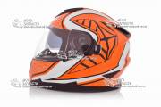 Шлем-интеграл KTM+очки оранжевый
