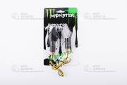 Повороты LED ромб черные прозрачные MONSTER ENERGY