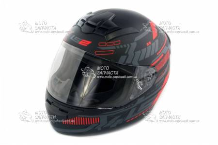 Шлем-интеграл LS-2 mod:FF-352 ROOKIE черно-красный