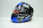 Шлем-трансформер F2/BLD №-159+очки черно-синий
