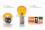 Лампа стопа Delta S25 12V 21/5W ORANGE BOX оранжева