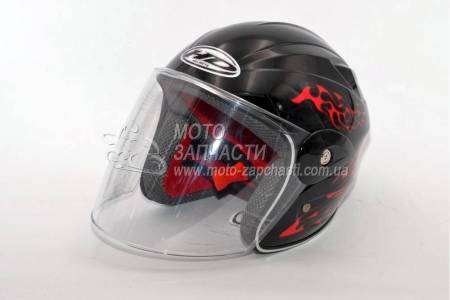 Шлем-полулицевой детский HD-Helmets mod:201 черный
