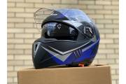 Шлем-трансформер Scorpion №-158 синий матовый