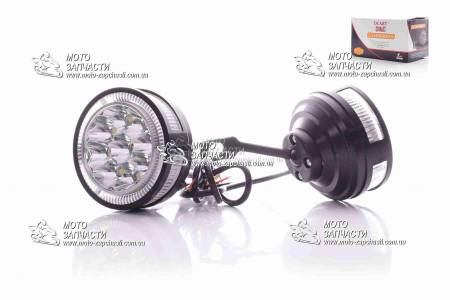 Фары LED 9 диодов алюминий под зеркало DC-ART Фары LED 9 диодов алюминий под зеркало DC-ART