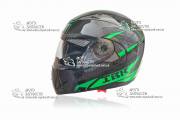 Шлем-трансформер IBK mod:105+очки Carbon/Green
